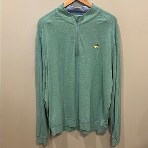 Masters Tech Green Quarter-Zip Lightweight Jacket